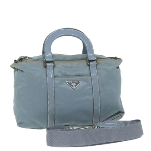 PRADA Hand Bag Nylon 2way Light Blue  63525