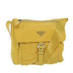 PRADA Shoulder Bag Nylon Yellow  63526