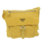 PRADA Shoulder Bag Nylon Yellow  63526