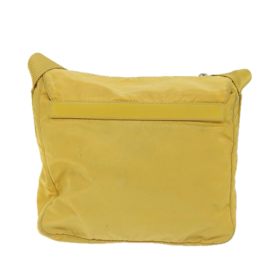 PRADA Shoulder Bag Nylon Yellow  63526