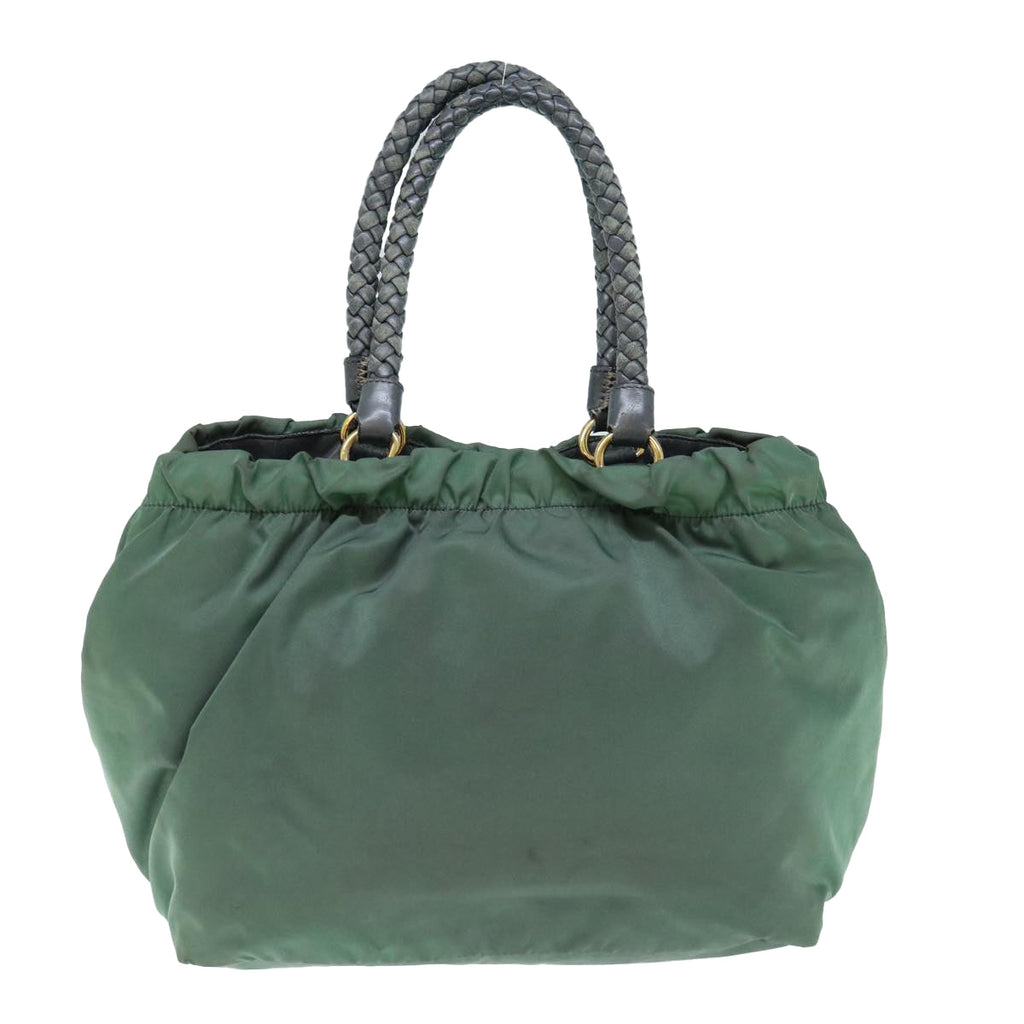 PRADA Hand Bag Nylon Green  63527