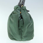 PRADA Hand Bag Nylon Green  63527