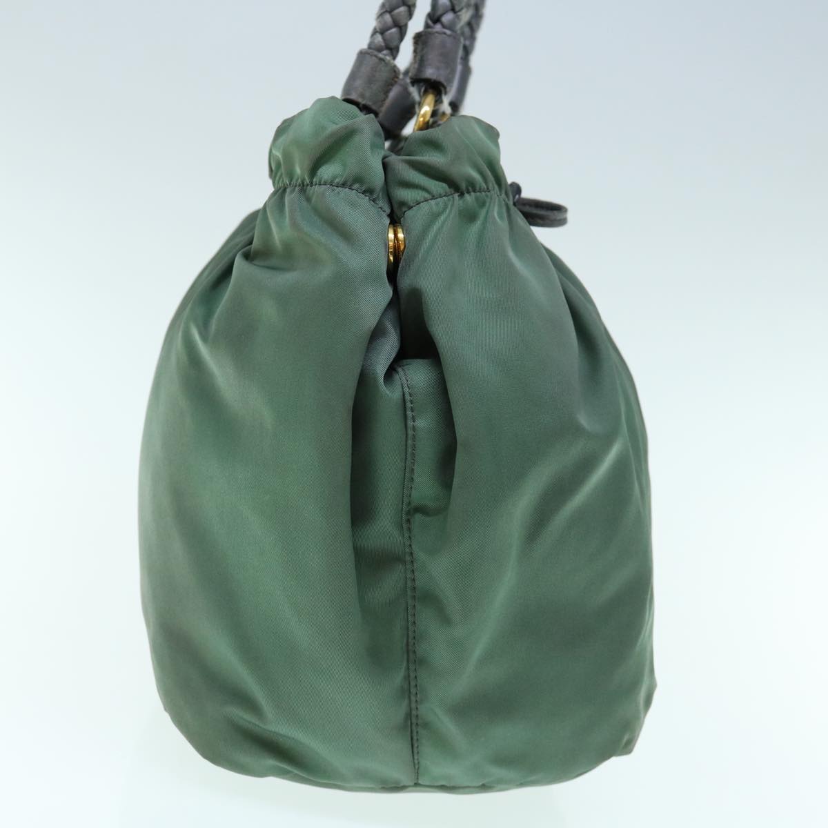 PRADA Hand Bag Nylon Green  63527
