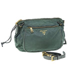 PRADA Shoulder Bag Nylon Green  63530