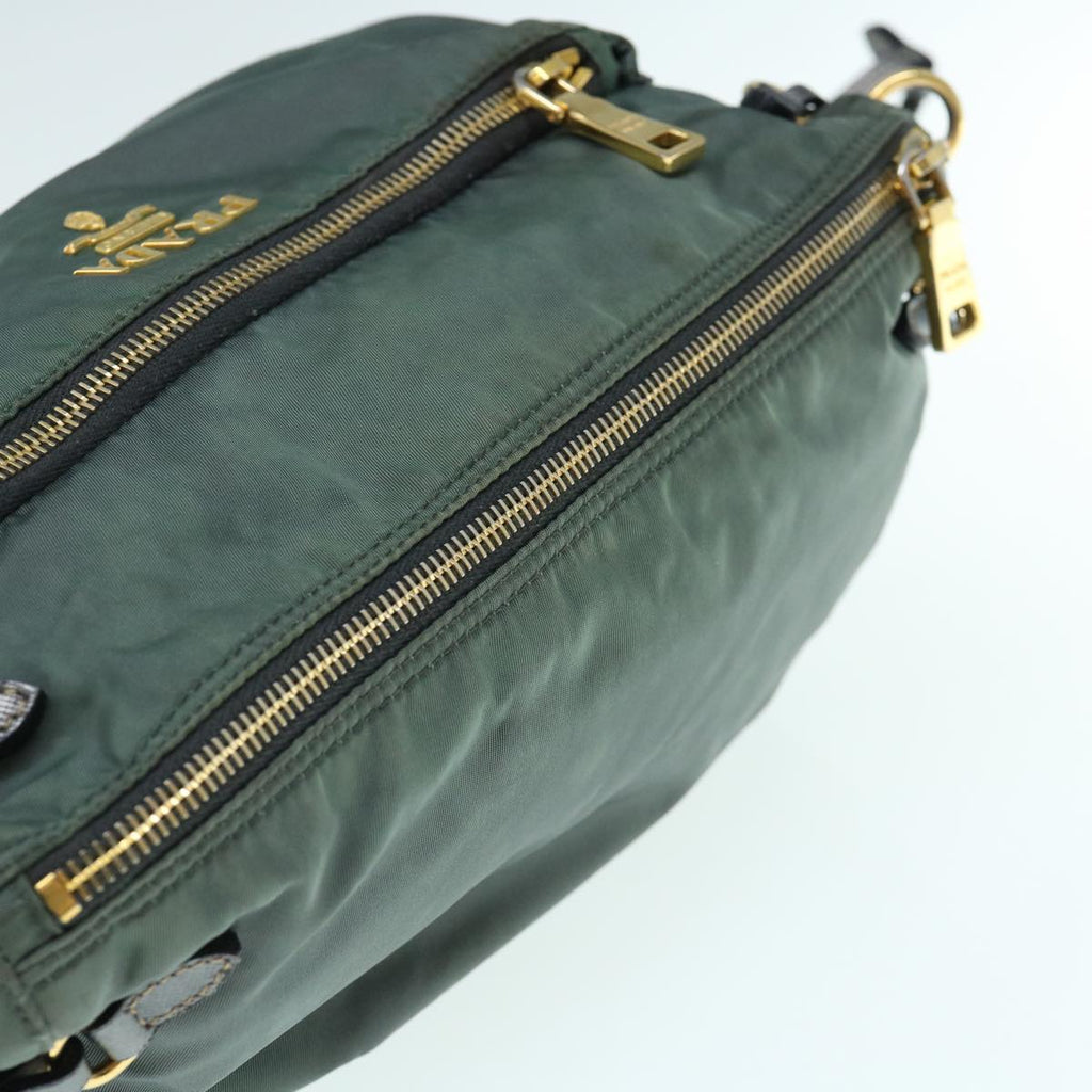 PRADA Shoulder Bag Nylon Green  63530