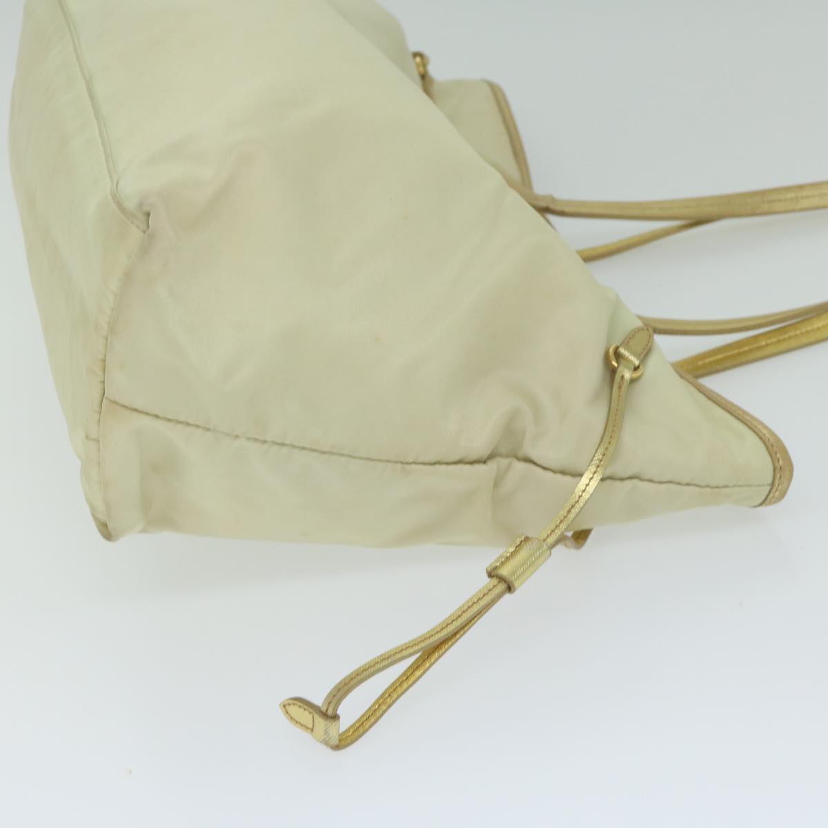 PRADA Tote Bag Nylon Cream  63532
