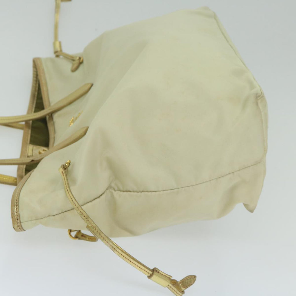 PRADA Tote Bag Nylon Cream  63532