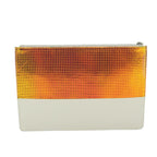 CELINE Clutch Bag Leather Cream  63559