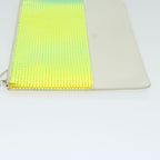 CELINE Clutch Bag Leather Cream  63559