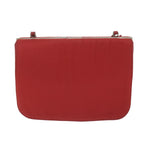 PRADA Chain Shoulder Bag Nylon Red  63571