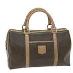 CELINE Macadam Canvas Boston Bag PVC Brown  63609