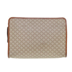 CELINE Macadam Canvas Clutch Bag Beige  63618