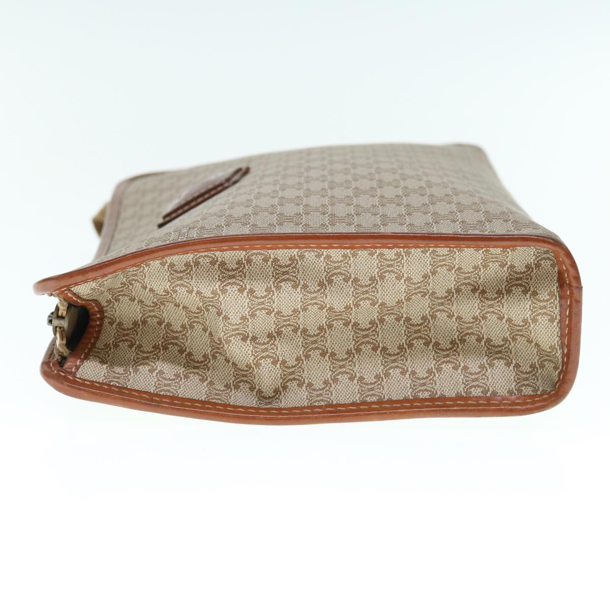 CELINE Macadam Canvas Clutch Bag Beige  63618