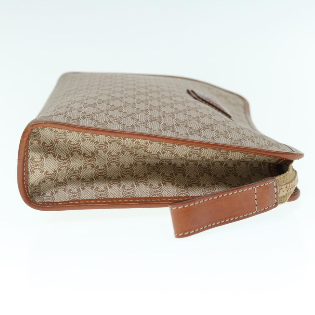 CELINE Macadam Canvas Clutch Bag Beige  63618