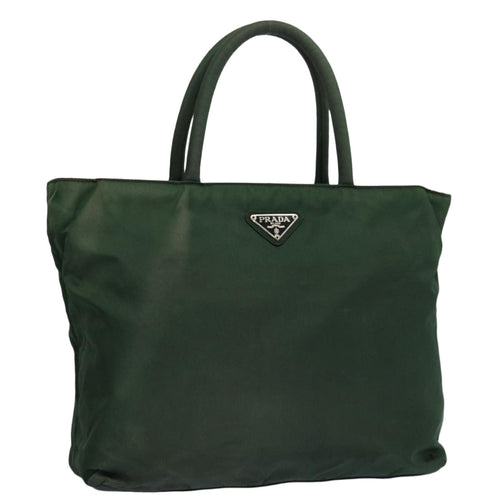 PRADA Hand Bag Nylon Green  63631