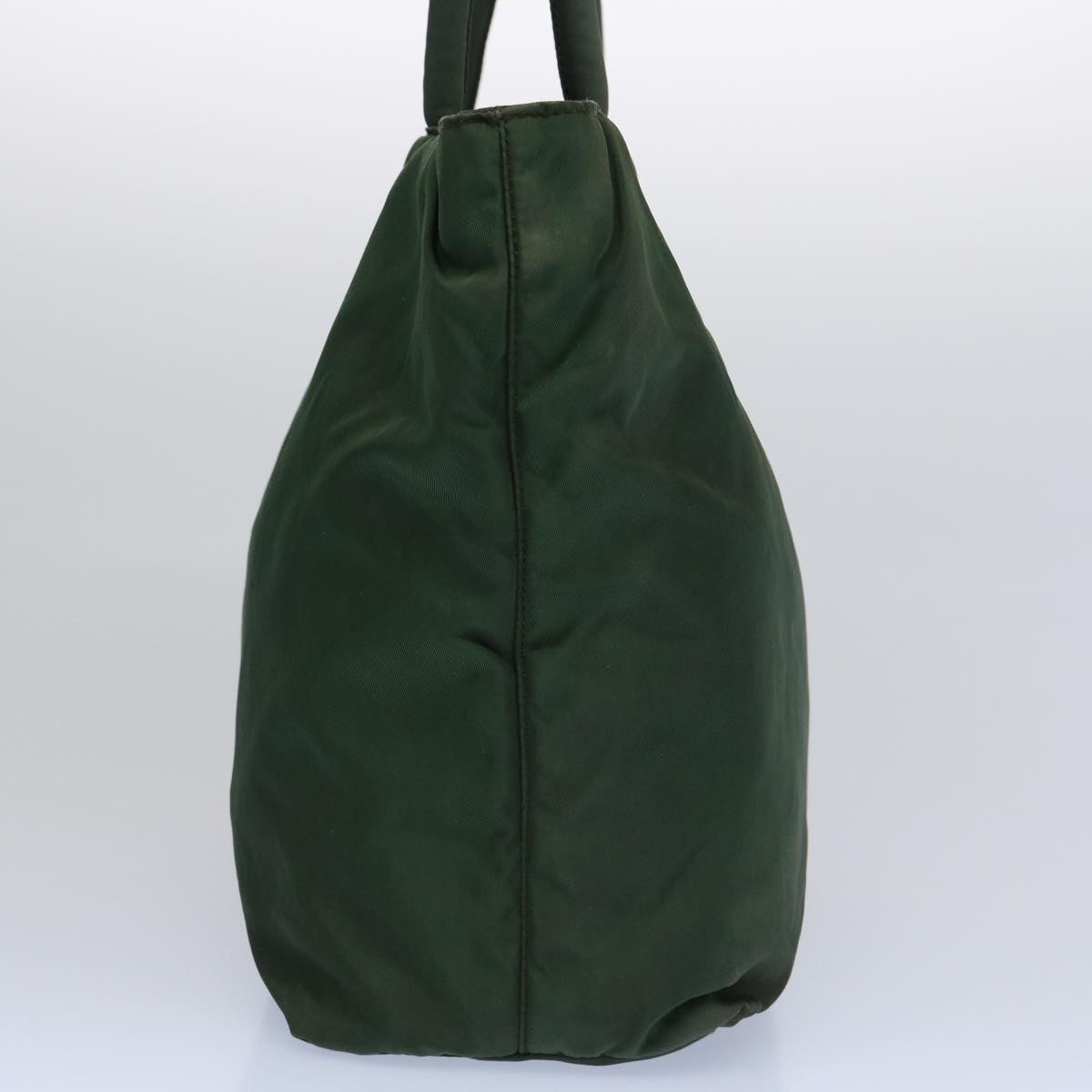 PRADA Hand Bag Nylon Green  63631