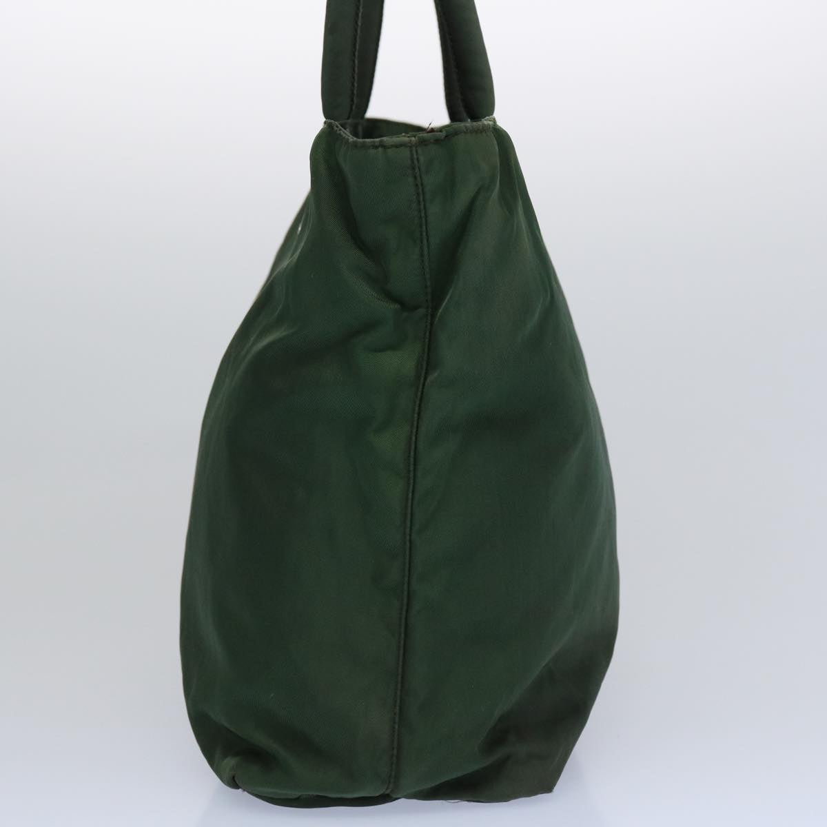 PRADA Hand Bag Nylon Green  63631