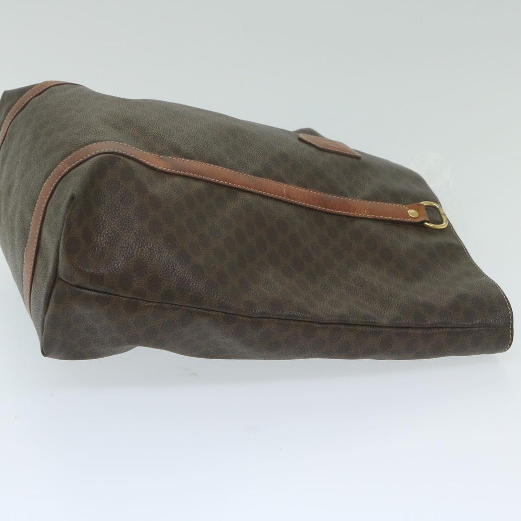 CELINE Macadam Canvas Tote Bag PVC Leather Brown  63637