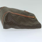 CELINE Macadam Canvas Tote Bag PVC Leather Brown  63637