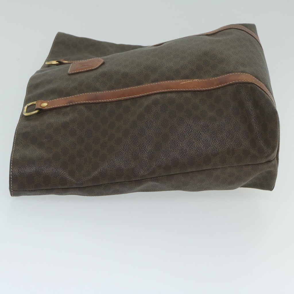 CELINE Macadam Canvas Tote Bag PVC Leather Brown  63637
