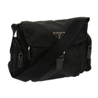 PRADA Shoulder Bag Nylon Black  63639
