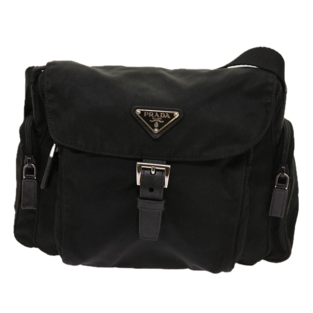 PRADA Shoulder Bag Nylon Black  63639