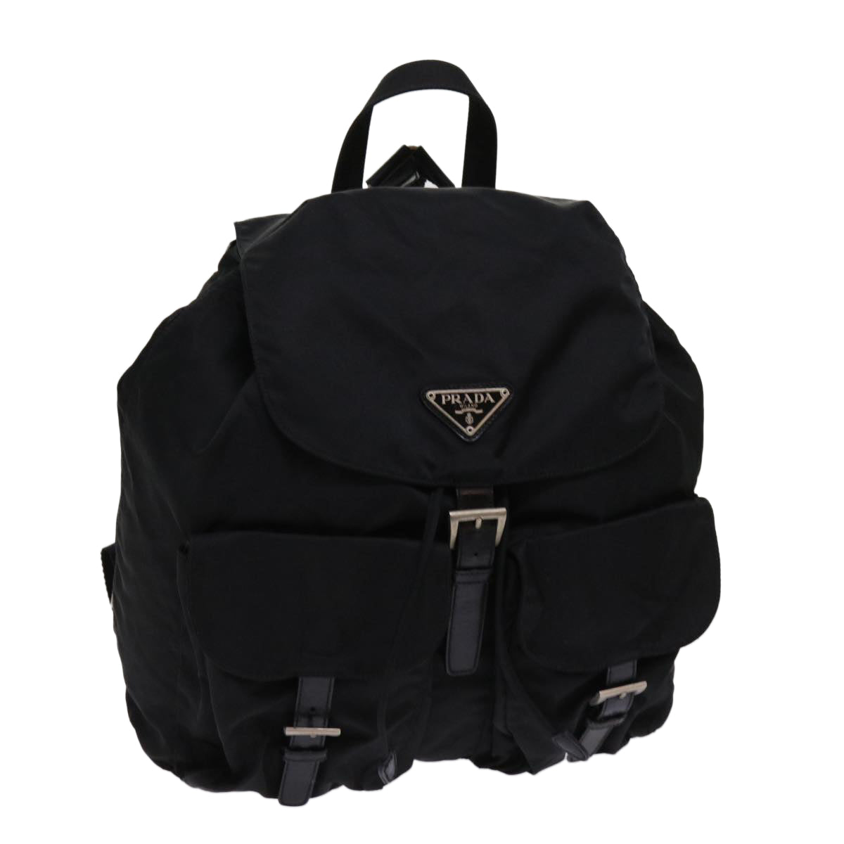 PRADA Backpack Nylon Black  63670