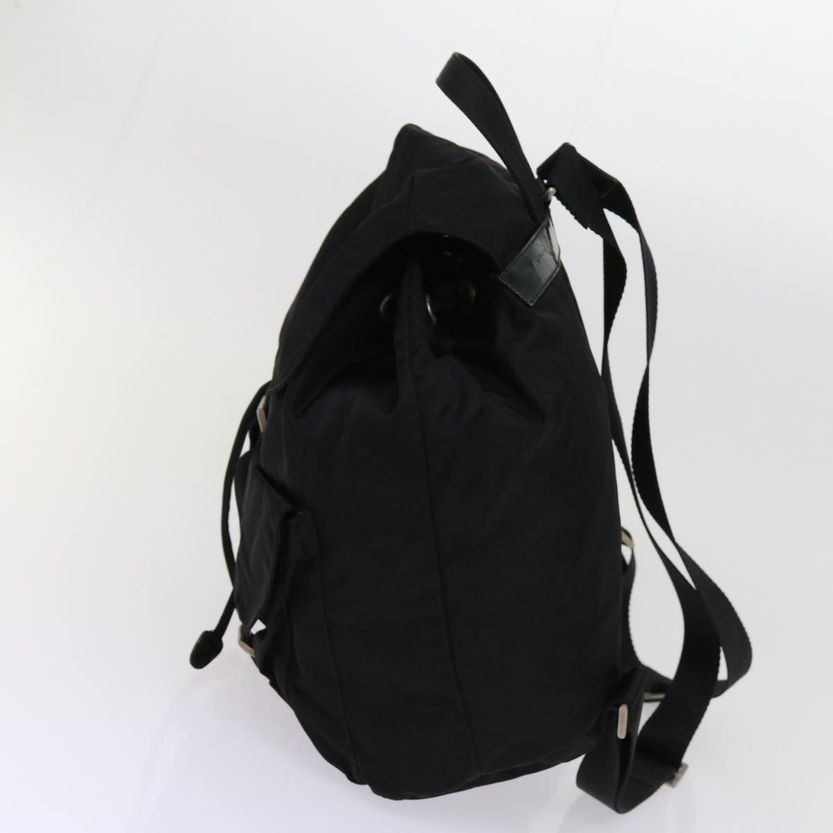PRADA Backpack Nylon Black  63670