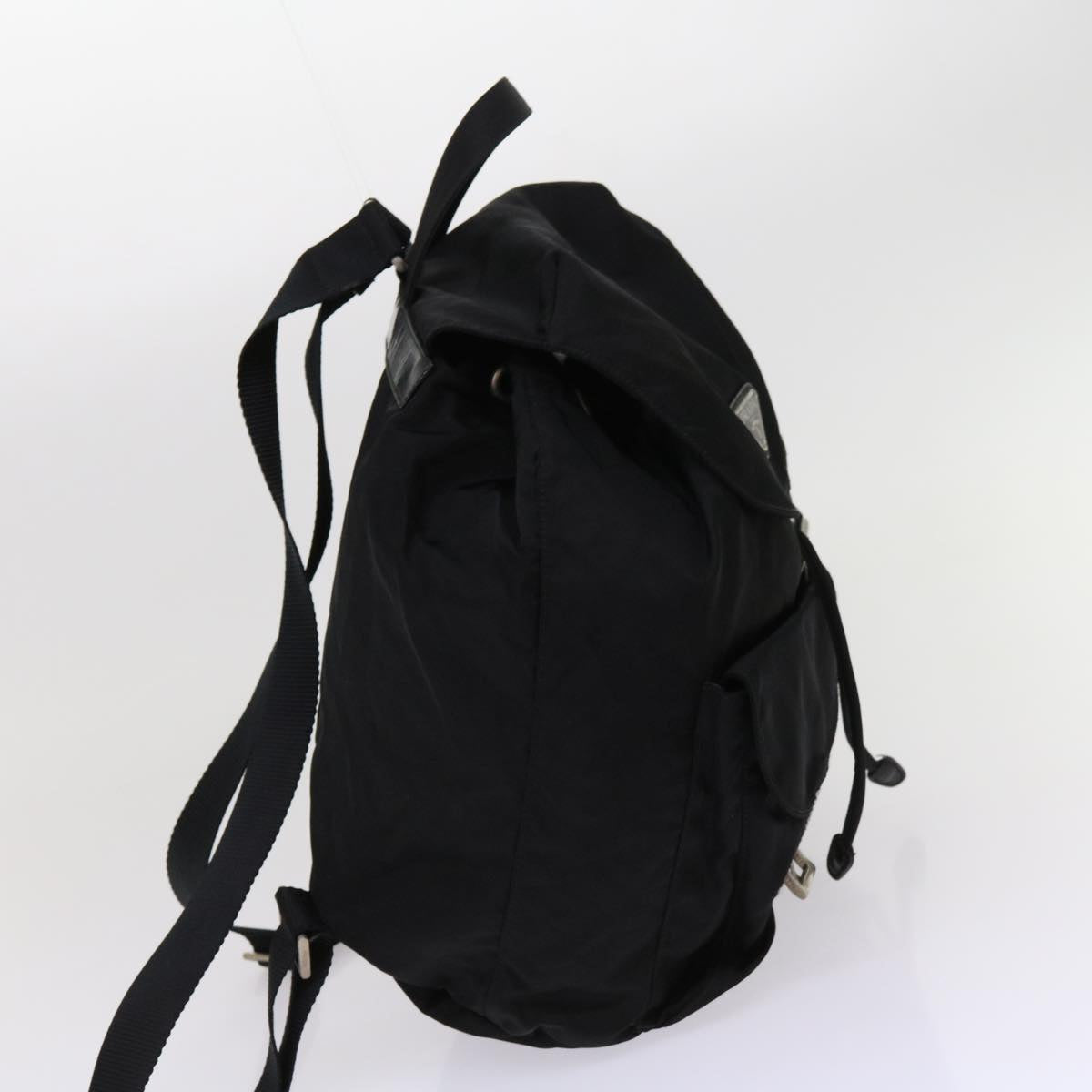PRADA Backpack Nylon Black  63670