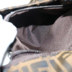 FENDI Zucca Canvas Mamma Baguette Shoulder Bag Black Brown63693