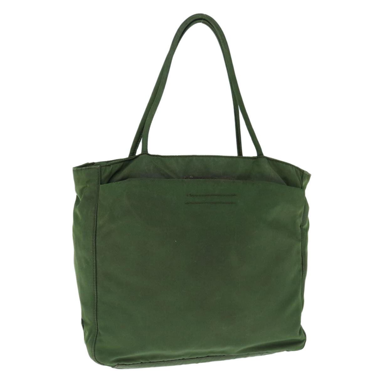PRADA Hand Bag Nylon Green  63703