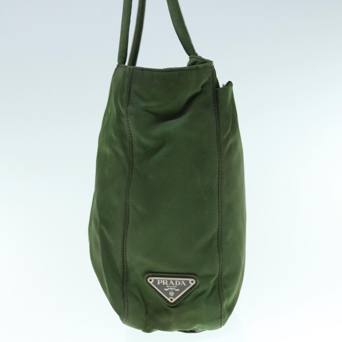 PRADA Hand Bag Nylon Green  63703