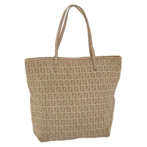 FENDI Zucchino Canvas Tote Bag Pink 8BH07363734