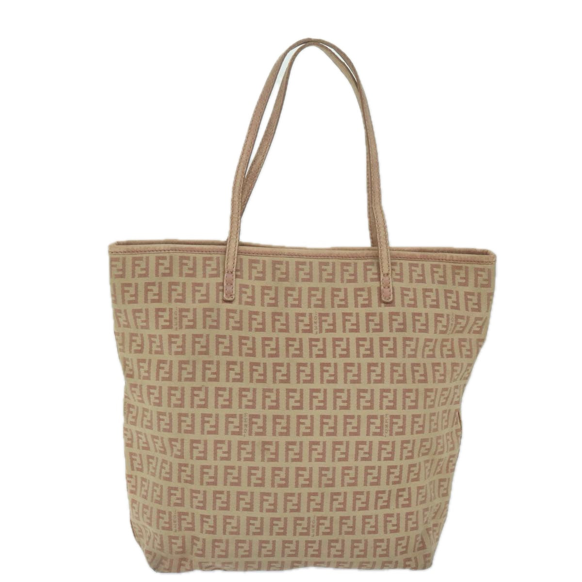 FENDI Zucchino Canvas Tote Bag Pink 8BH07363734