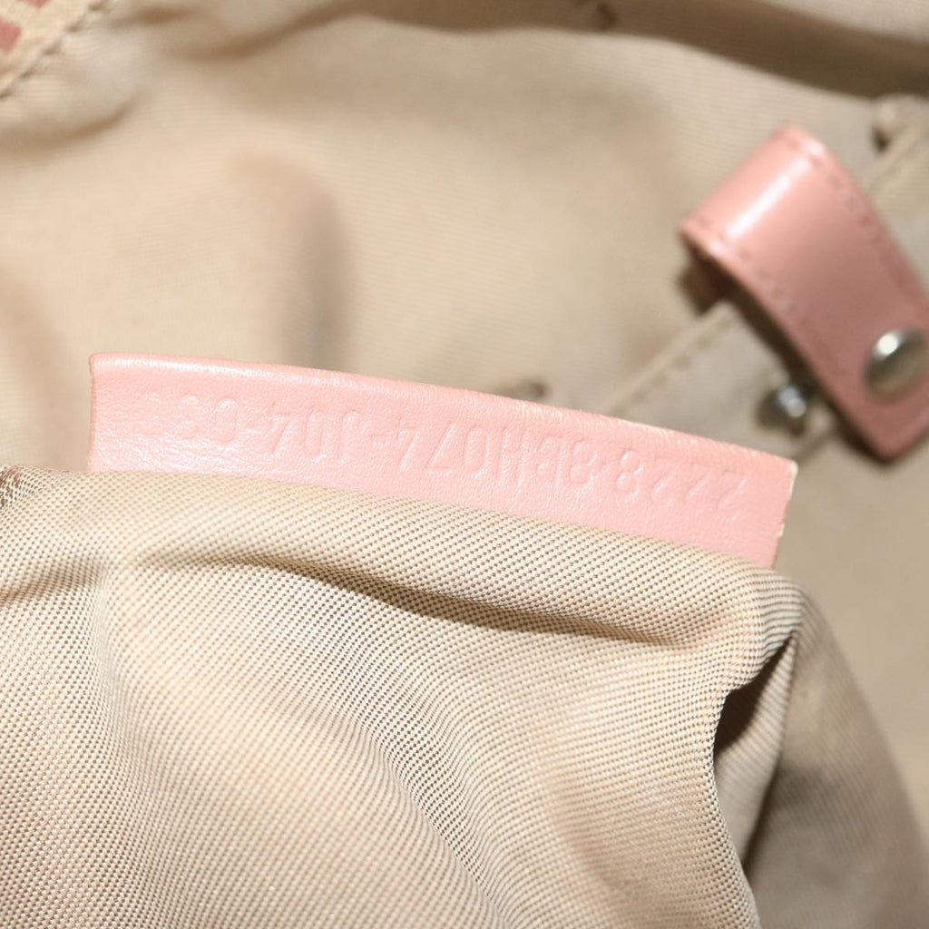 FENDI Zucchino Canvas Tote Bag Pink 8BH07363734