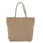 FENDI Zucchino Canvas Tote Bag Pink 8BH07363734