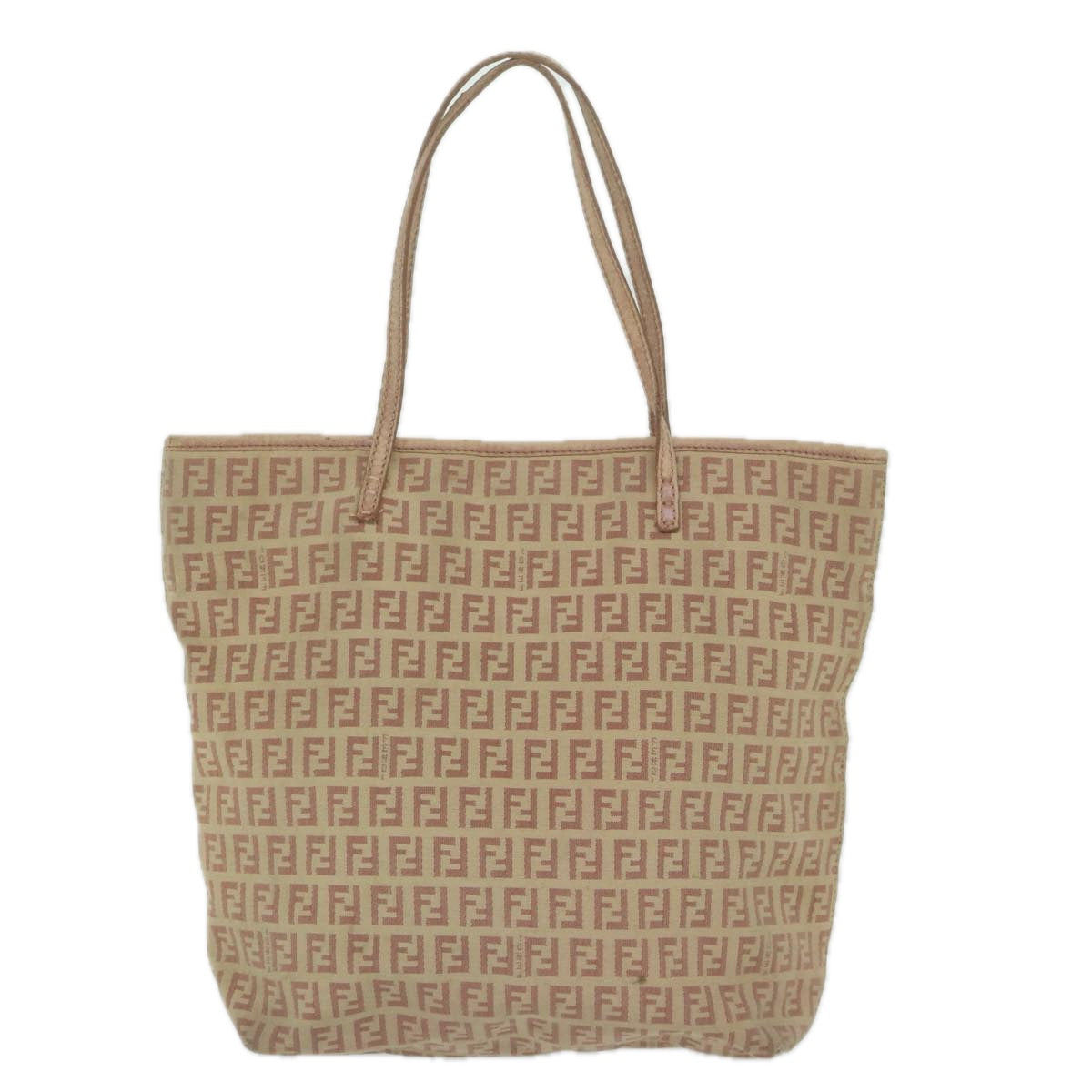 FENDI Zucchino Canvas Tote Bag Pink 8BH07363734