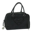 PRADA Hand Bag Nylon Black  63754