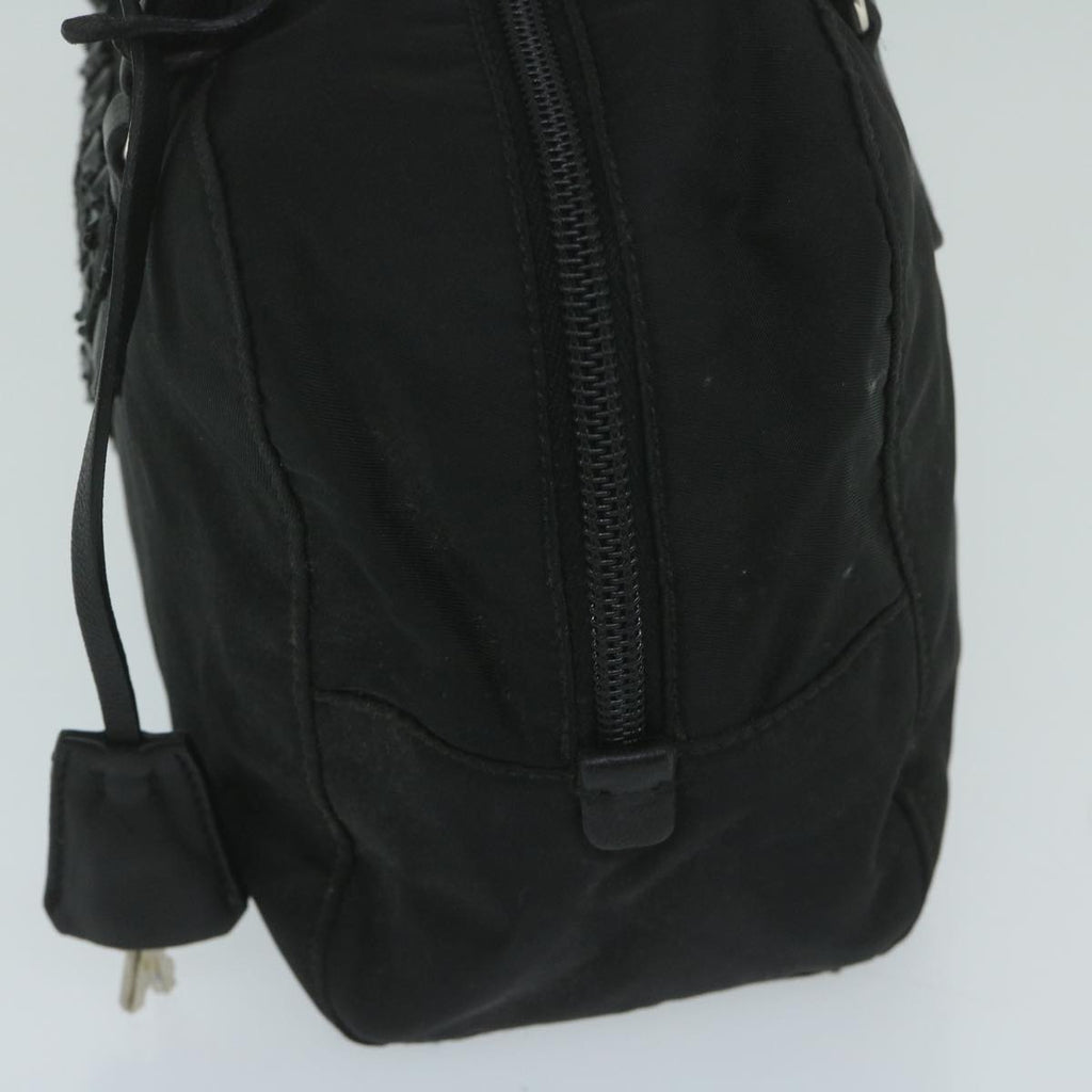 PRADA Hand Bag Nylon Black  63754
