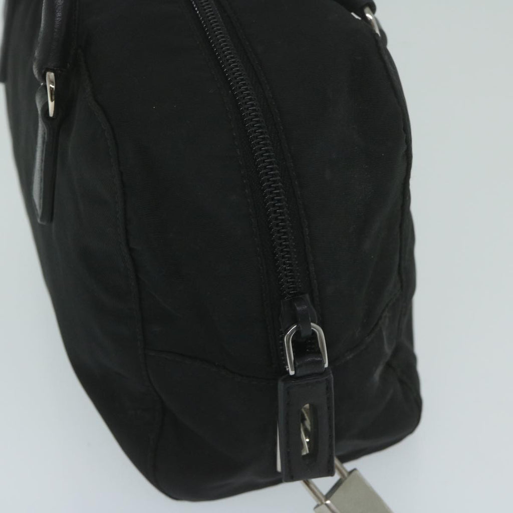 PRADA Hand Bag Nylon Black  63754