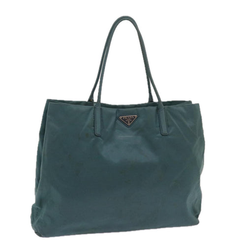 PRADA Hand Bag Nylon Blue  63795