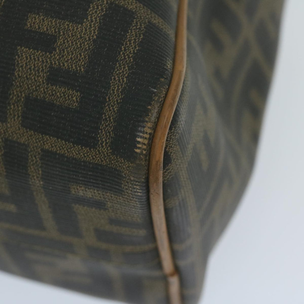FENDI Zucca Canvas Hand Bag Black Brown63796