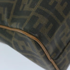 FENDI Zucca Canvas Hand Bag Black Brown63796
