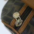 FENDI Zucca Canvas Hand Bag Black Brown63796