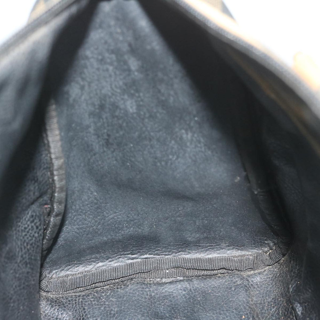 FENDI Zucca Canvas Hand Bag Black Brown63796