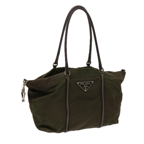 PRADA Tote Bag Nylon Khaki  63810