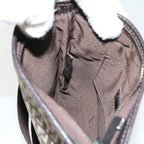 FENDI Zucchino Canvas Shoulder Bag Brown63817