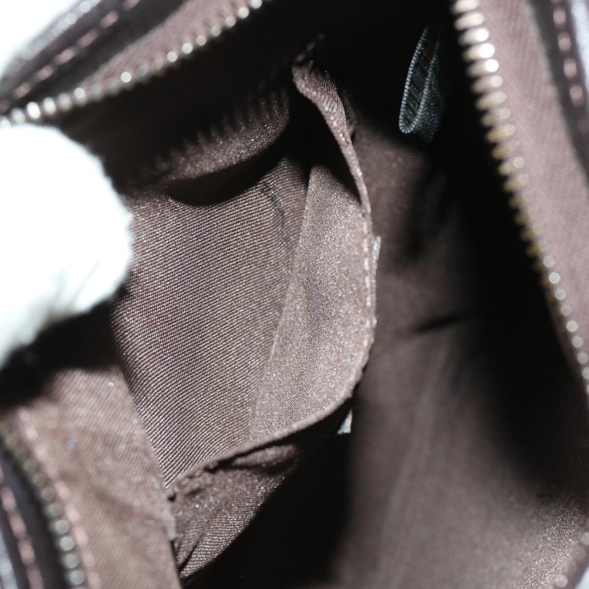 FENDI Zucchino Canvas Shoulder Bag Brown63817
