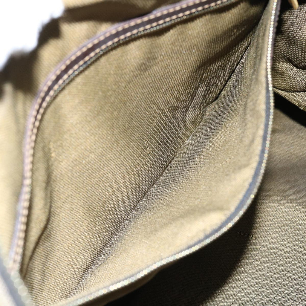 FENDI Zucca Canvas Shoulder Bag Black Brown63819