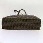 FENDI Zucca Canvas Shoulder Bag Black Brown63819
